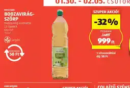 ALDI Bodzavirág-szörp ajánlat