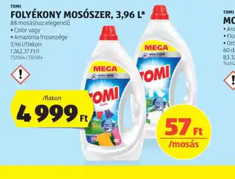 ALDI Tomi folyékony mosszer ajánlat