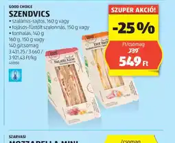 ALDI Good Choice Szendvics ajánlat