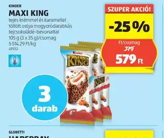 ALDI Kinder Maxi King ajánlat