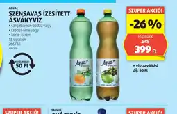 ALDI Aqua+ Szénsavas Ízesített Ásványvíz ajánlat