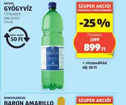 ALDI Salvus Gygyvíz ajánlat