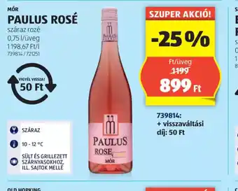 ALDI Paulus Rosé ajánlat