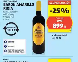 ALDI Baron Amarillo Rioja ajánlat