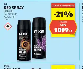 ALDI Axe Deo Spray ajánlat