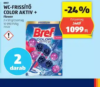 ALDI Bref WC-frissítő Color Aktiv + Flower ajánlat