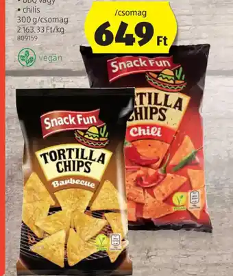 ALDI Snack Fun Tortillachips ajánlat