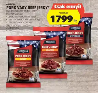 ALDI American Pork vagy Beef Jerky ajánlat