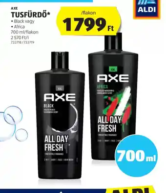 ALDI Axe Tusfürdő ajánlat