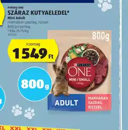 ALDI Purina One Száraz Kutyaeledel ajánlat