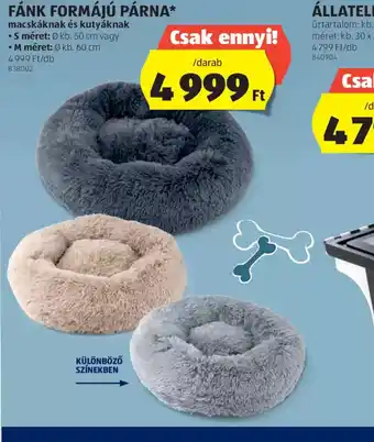 ALDI Romeo KÜLÖNBÖZŐ Cachet Fánk Formájú Párna ajánlat