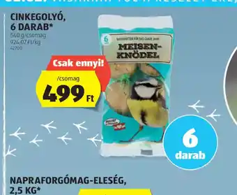 ALDI Cinkegoly, 6 darab ajánlat