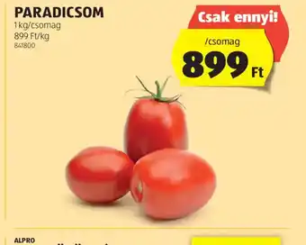 ALDI Paradicsom ajánlat