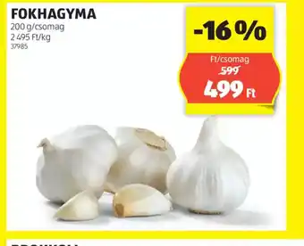 ALDI Fokhagyma ajánlat