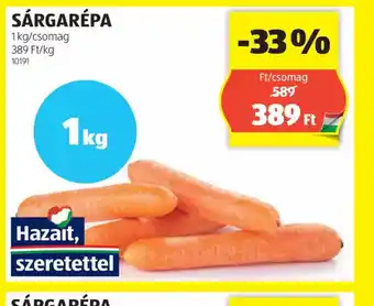 ALDI Sárgarépa ajánlat