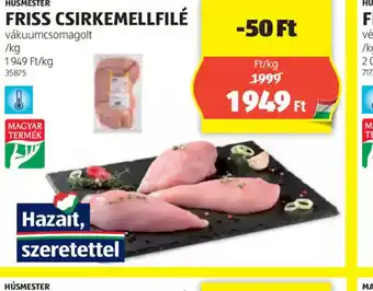 ALDI Friss csirkemellfilé ajánlat