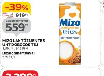 Auchan Mizo Laktzmentes UHT Dobozos Tej ajánlat