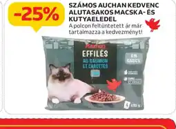 Auchan Auchan Effiles alutasakos macska- és kutyateledel ajánlat