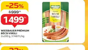 Auchan Wiesbauer Premium Bécsivirsli ajánlat