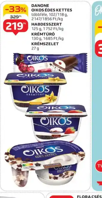 Auchan Danone Oikos Édes Kettes ajánlat