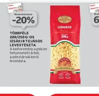 Auchan Többféle 200/250 g-os Lizsik Tészták ajánlat