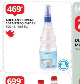 Auchan Auchan Kedvenc Édesítő Folyadék ajánlat