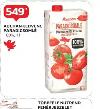 Auchan Auchan Kedvenc Paradicsomlé ajánlat