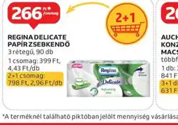 Auchan Regina Delicate Papír Zsebkendő ajánlat