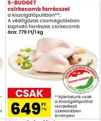 Spar Market S-BUDGET csirkecomb farrésszel ajánlat