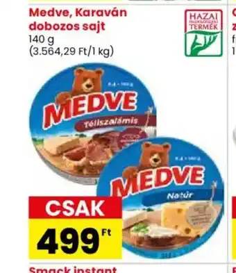 Spar Market Medve, Karaván dobozos sajt ajánlat