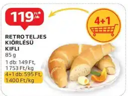 Auchan Retro Teljes kiörlésü kifli ajánlat