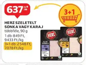 Auchan Herz Szeletelt sonka vagy karaj ajánlat