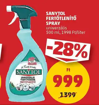 PENNY Sanytol Fertötlenítö spray ajánlat