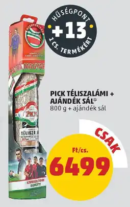 PENNY Pick Téliszalámi ajándék sál ajánlat