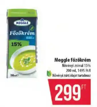 Coop Meggle főzőkrém ajánlat