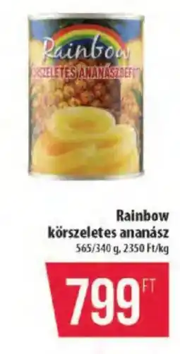 Coop Rainbow körszeletes ananász ajánlat