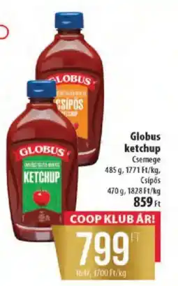 Coop Globus ketchup ajánlat