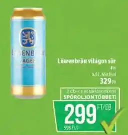 Coop Löwenbräu világos sör ajánlat