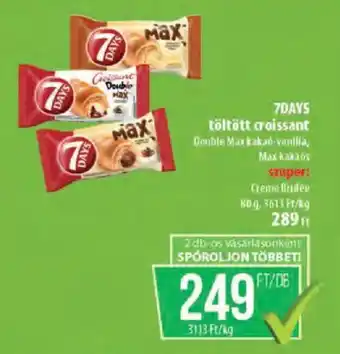 Coop 7DAYS töltött croissant ajánlat