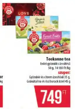 Coop Teekanne tea ajánlat