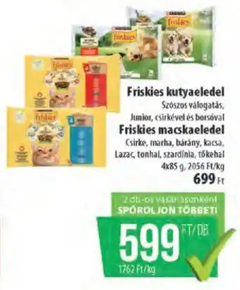 Coop Friskies kutyaeledel ajánlat