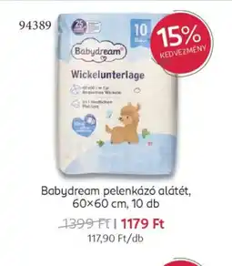 Rossmann Babydream pelenkáz alátét ajánlat