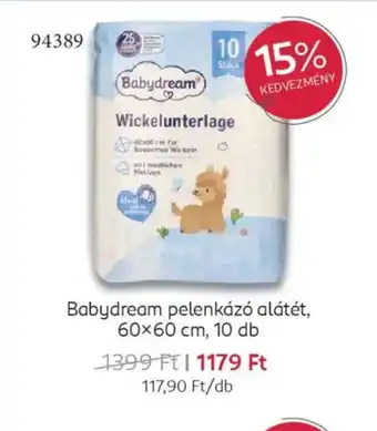 Rossmann Babydream pelenkáz alátét ajánlat