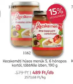 Rossmann Kecskeméti húsos menük ajánlat