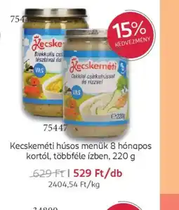 Rossmann Kecskeméti húsos menük 8 hnapos kortl ajánlat