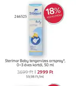 Rossmann Sterimar Baby tengerivizes orrspray ajánlat