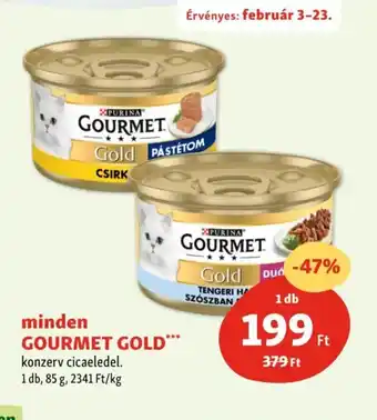 Fressnapf Minden Gourmet Gold Konzerv Cicaledel ajánlat