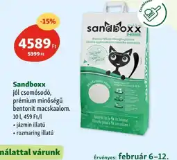 Fressnapf Sandboxx Prémium Minőségű Bentonit Macskaalom ajánlat