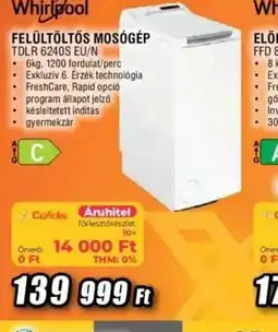 Expert Whirlpool Felültöltős Mosgép ajánlat