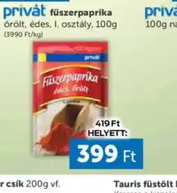 PRIVÁT Privat fűszerpaprika ajánlat